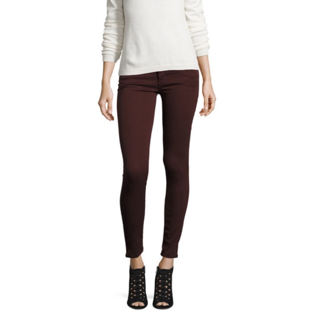 Joe’s jeans burgundy skinny jeans